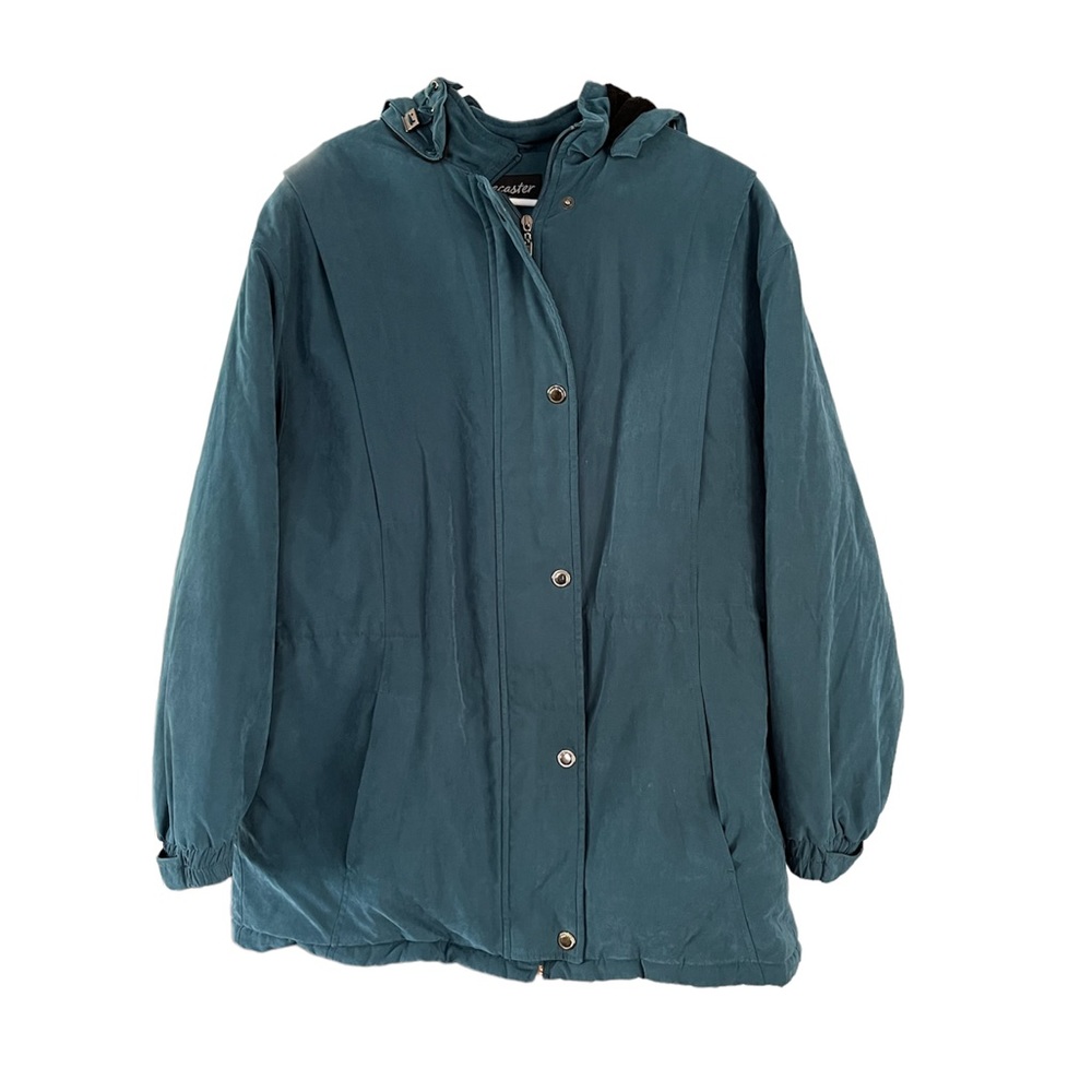 Forecaster Boston Women’s Blue Fur Lined Hooded Parka Coat